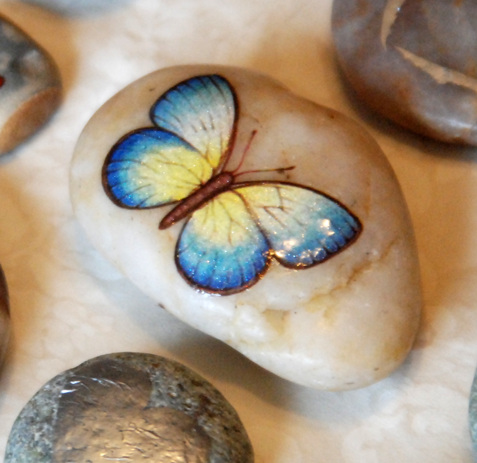 Homemade Serenity Transferring Scrap Booking Images Onto Stone