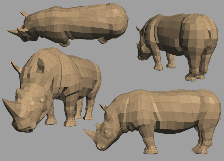 Rob's Adventures In Sculpting Rhino Base Mesh