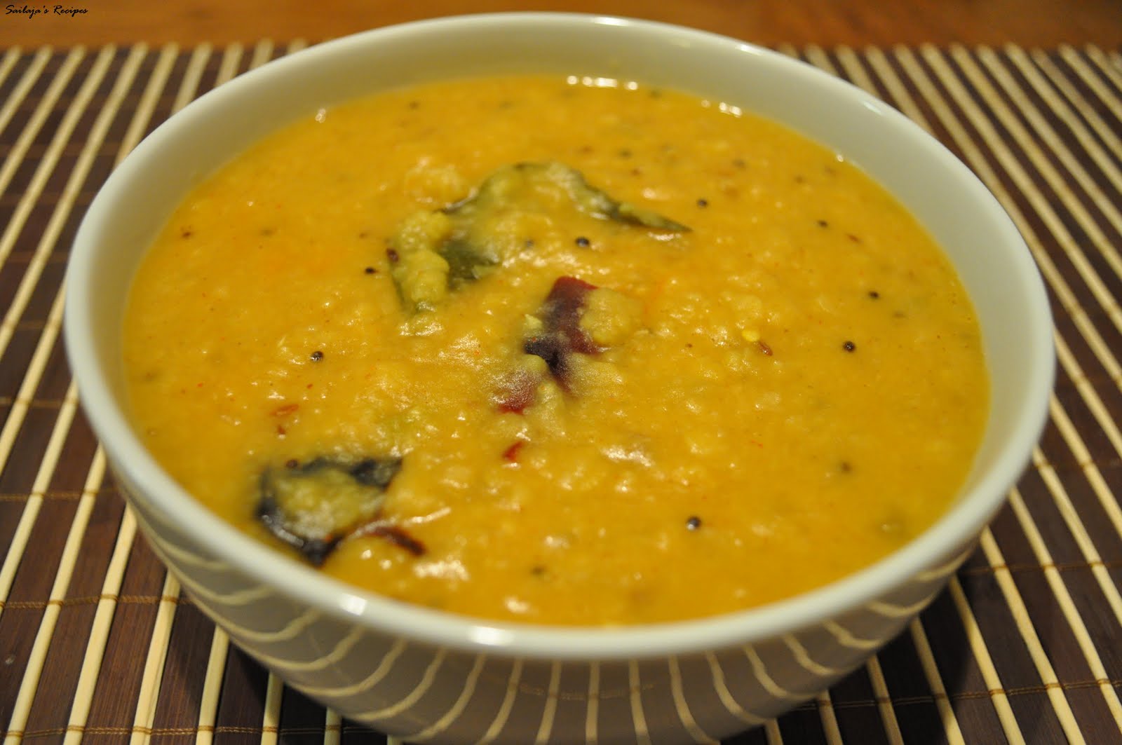 Sailaja's Recipes Mango Dal (Raw mango lentil soup)