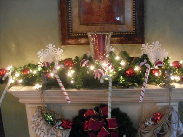 flowershopgurl candy cane mantel flowershopgurl candy cane mantel