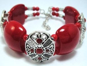 Red fancy bracelet