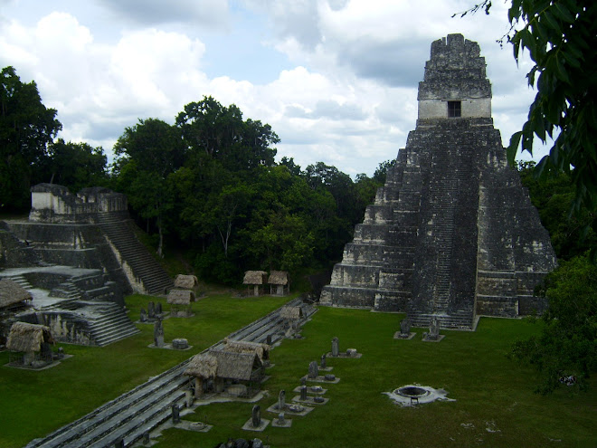 Visita a Tikal, en Petén, Guatemaya