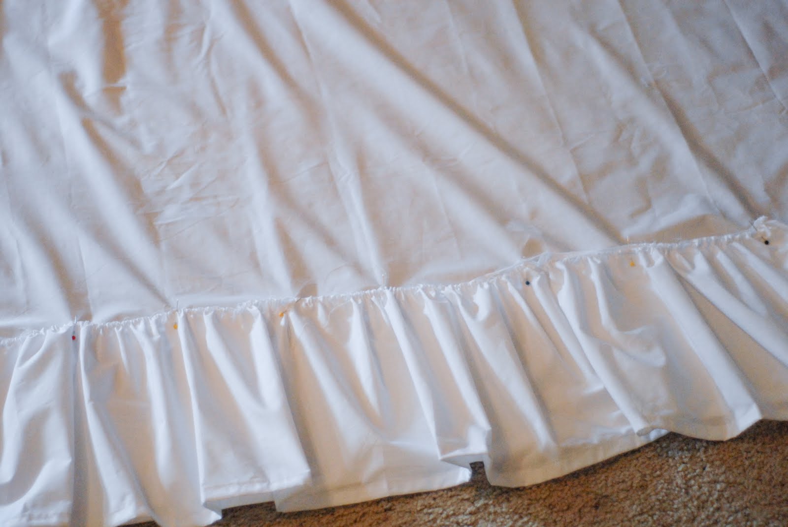 a boy, a girl and a pug 8 Ruffle Curtain Tutorial