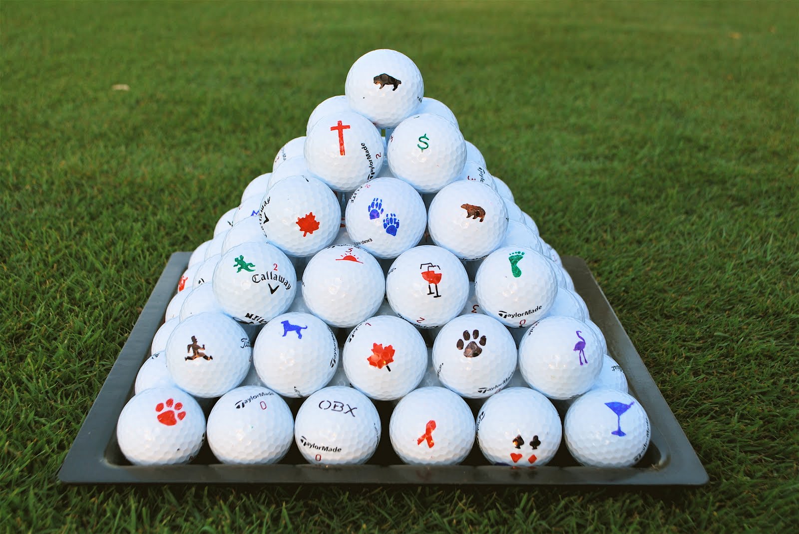 golf ball logos