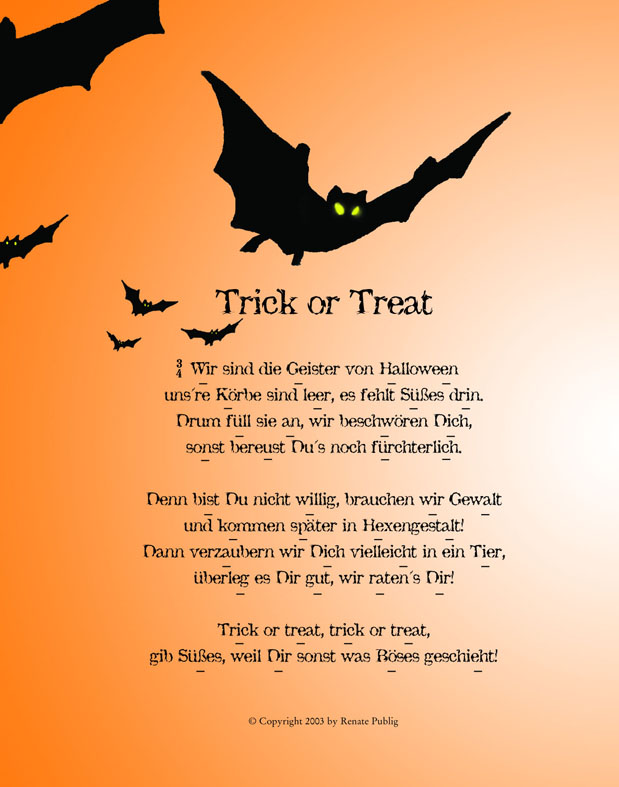 Trick or Treat-Liedtext