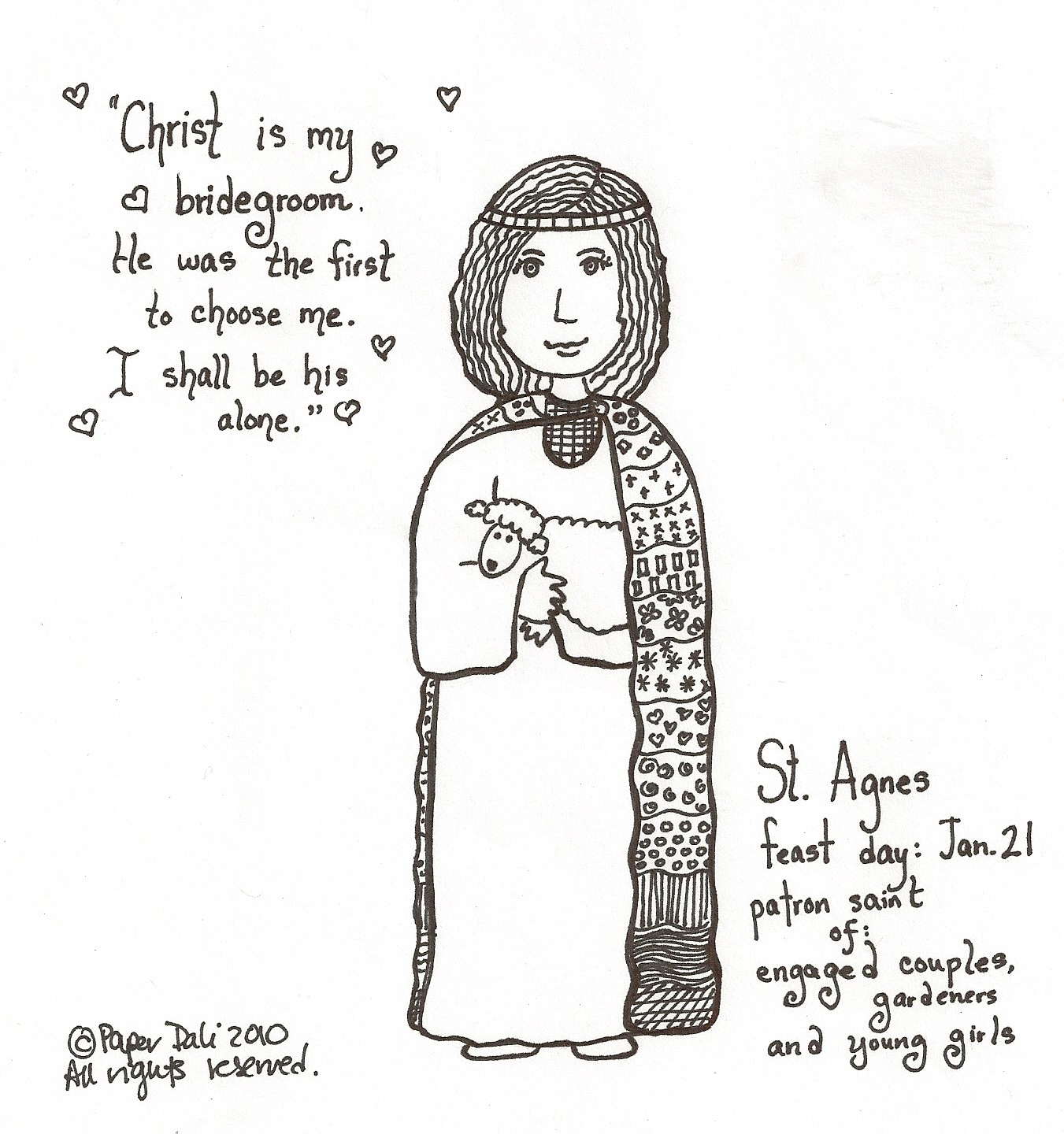 Paper Dali Saint Agnes / San Inés