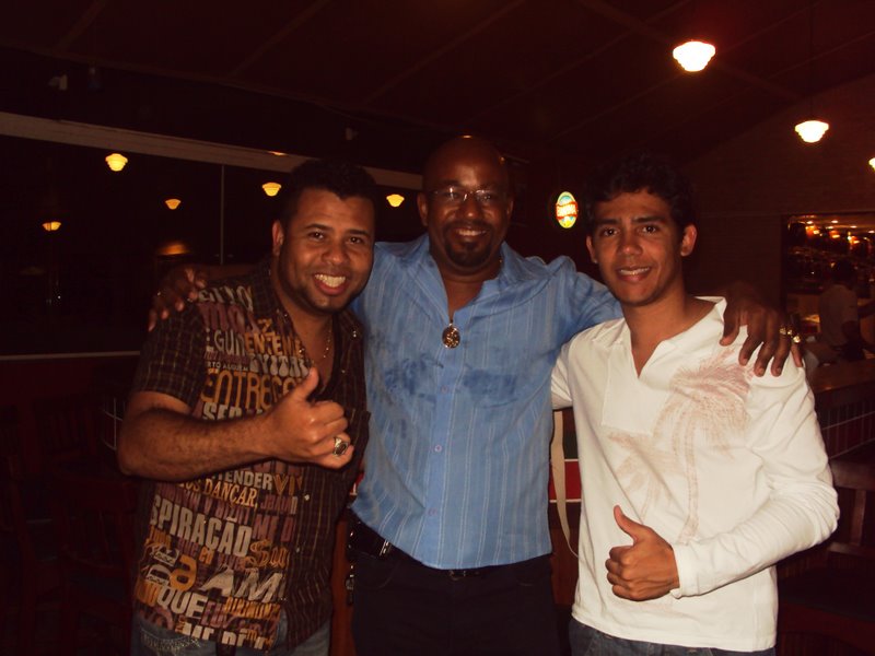 Bruno Ribas, Marcélio e eu no Bar do Seu Tomé