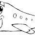 Desenho de avião colorir. Desenhos infantil