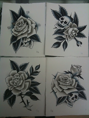 rose tattoo these paintings are all sold now thank you