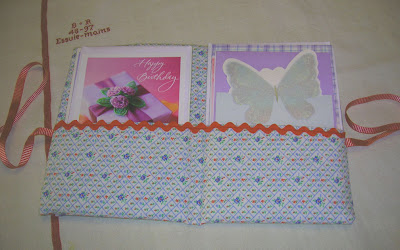 ... Fabric Collage Organizer - Card Holder - Letter Hol