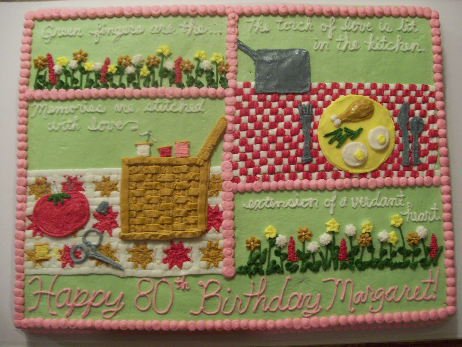 the cake box girls: 80th Birthday Cake
