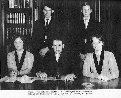 Het bestuur van de BHBSV in 1960