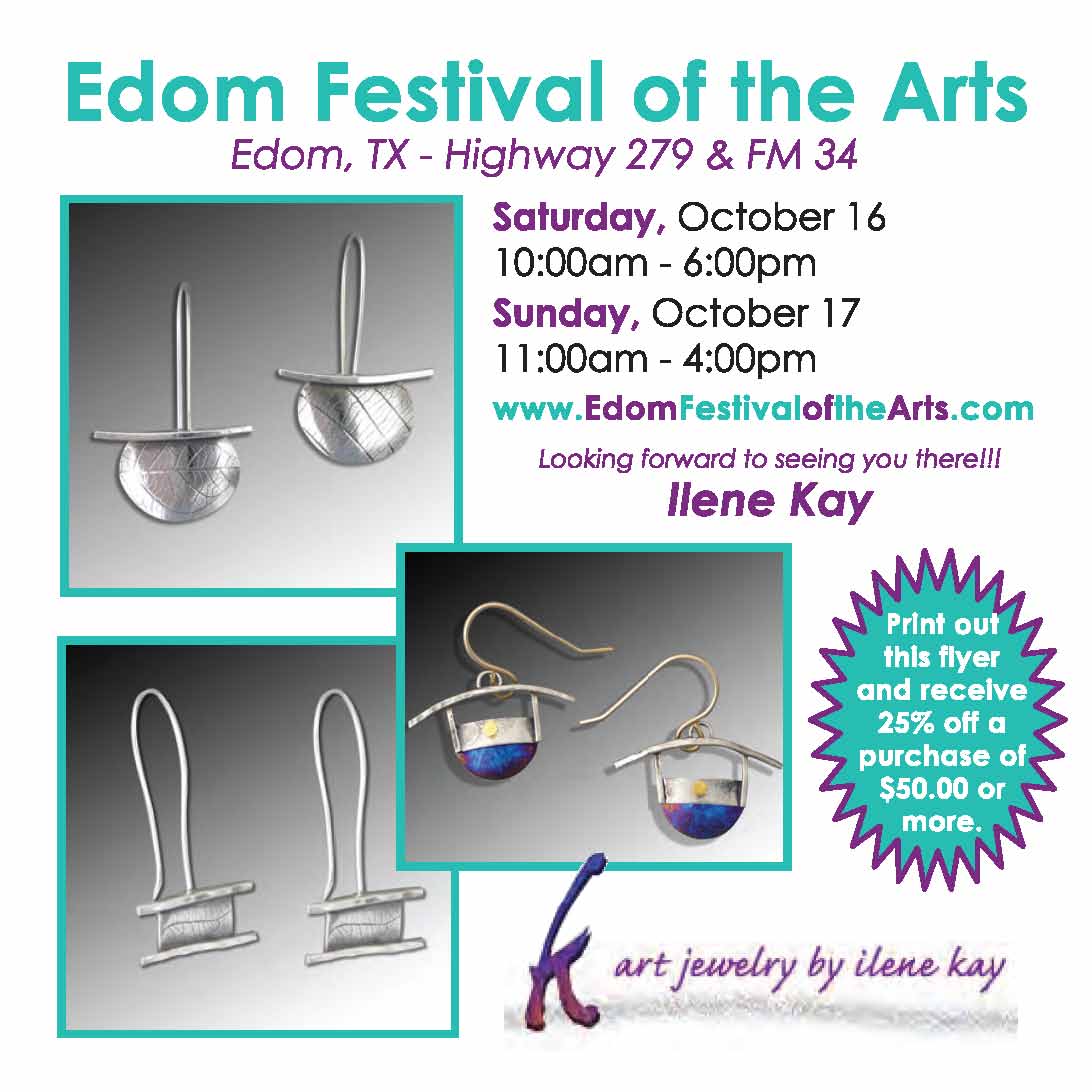 Ilene's Art Journal Edom Festival of the Arts