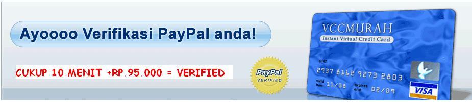 JUAL BELI BALANCE PAYPAL DAN VCC