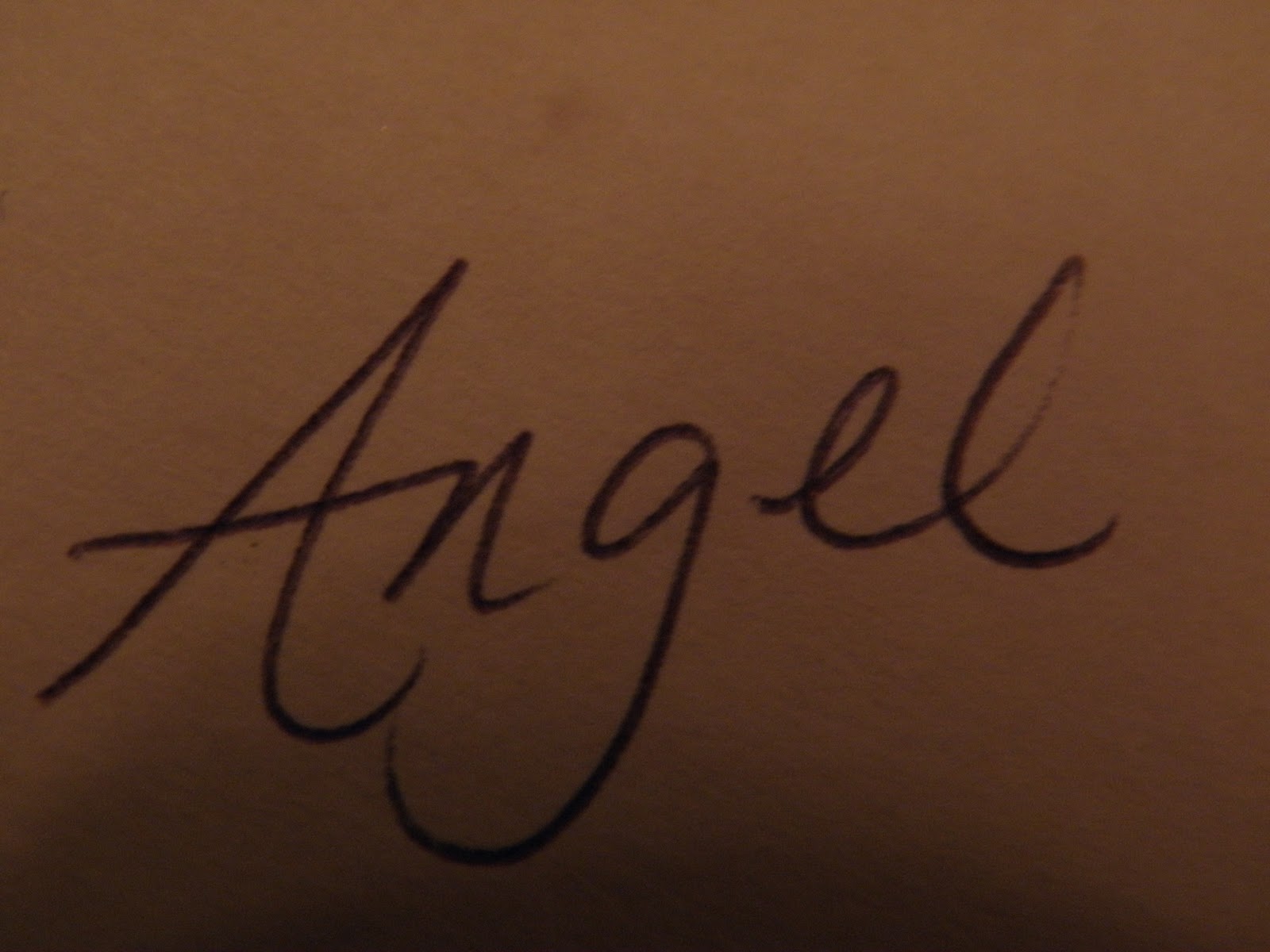 How to write an angel image