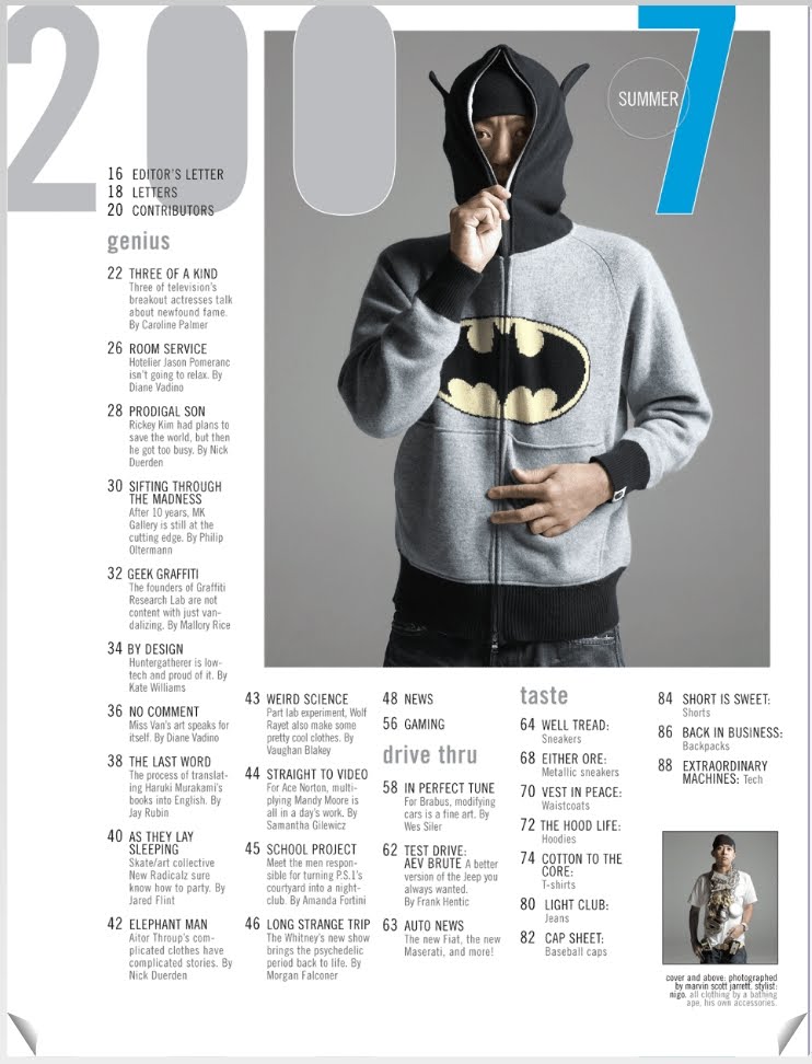 cool contents page