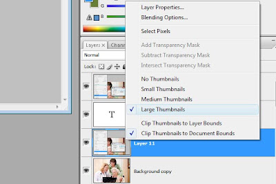 Photoshop Workflow: Change thumbnail sizes from small to large