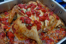 Roasted Chicken with Chick Peas and Tomatoes
