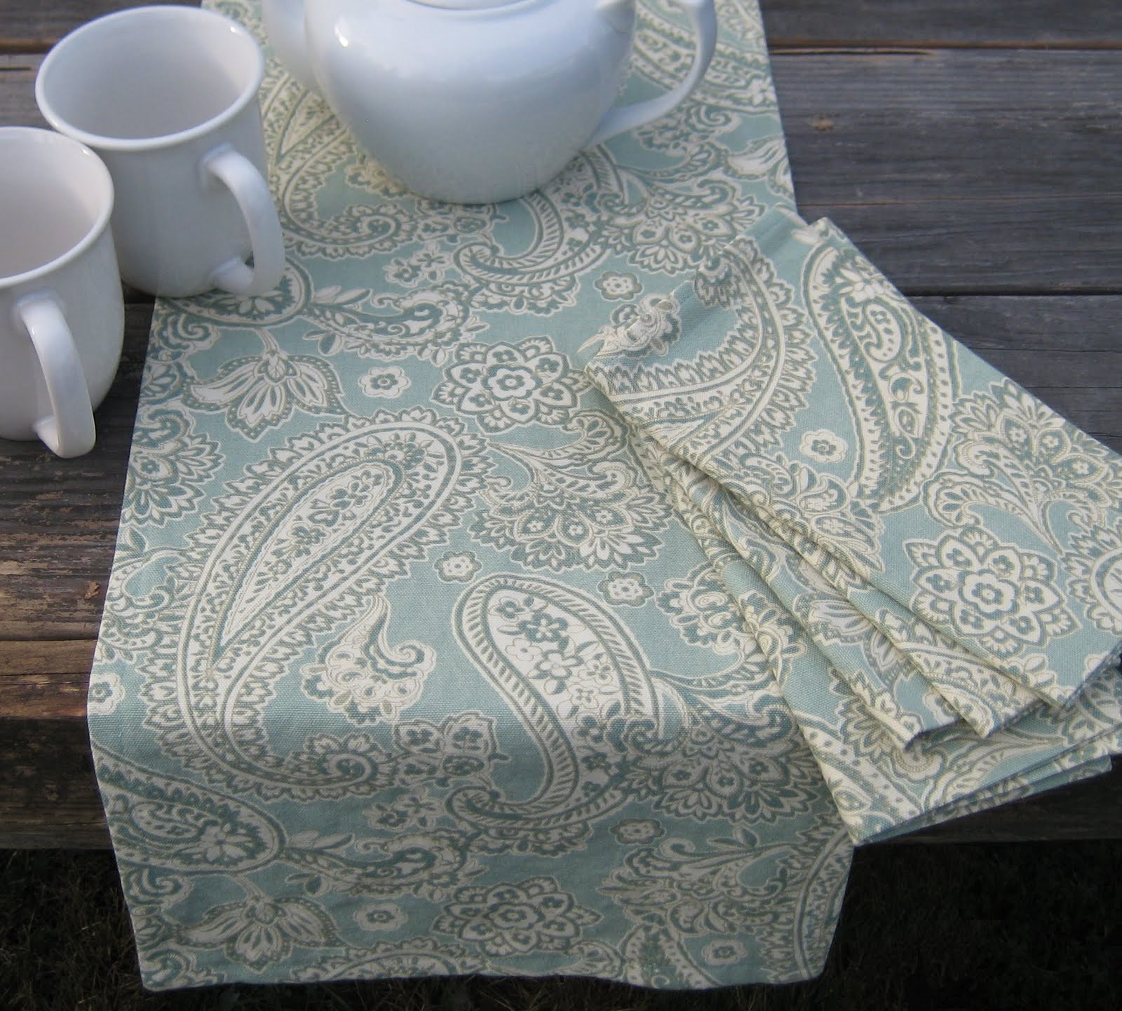 Blue Table Runner