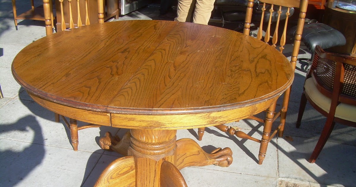 Quarter Sawn Oak Clawfoot Dining Room Table