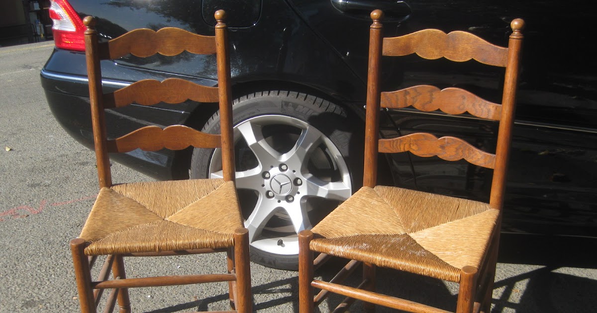 UHURU FURNITURE & COLLECTIBLES: SOLD - Chairs with Rush Seats - $20 each