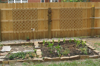 KathieB's Garden & Nature Stories: Mulch, Lattice and Yard Art