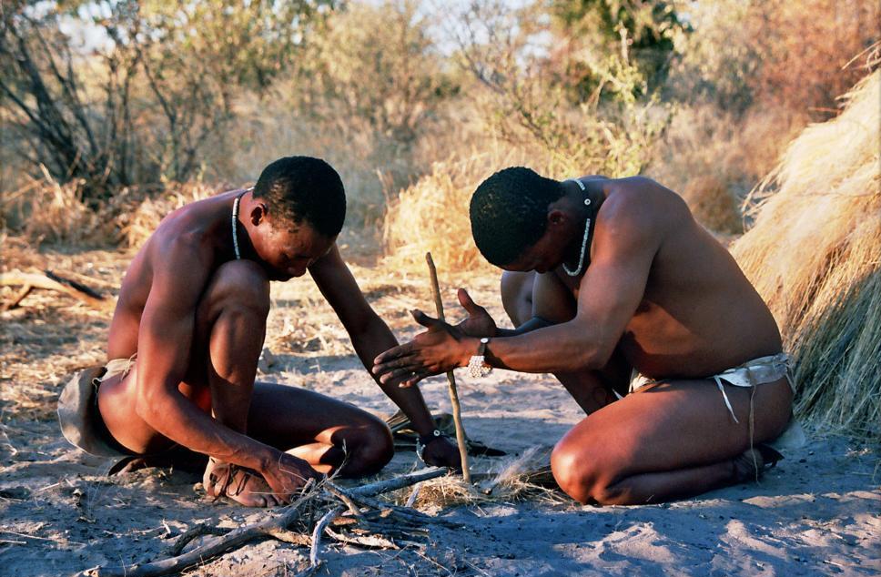 bushmen in botswana