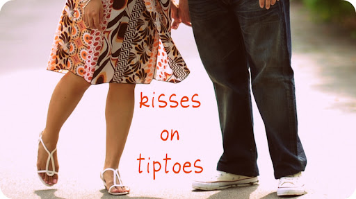 kisses on tiptoes