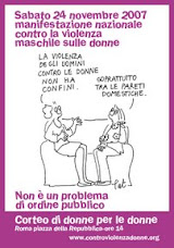 Manifestazione contro violenza donne