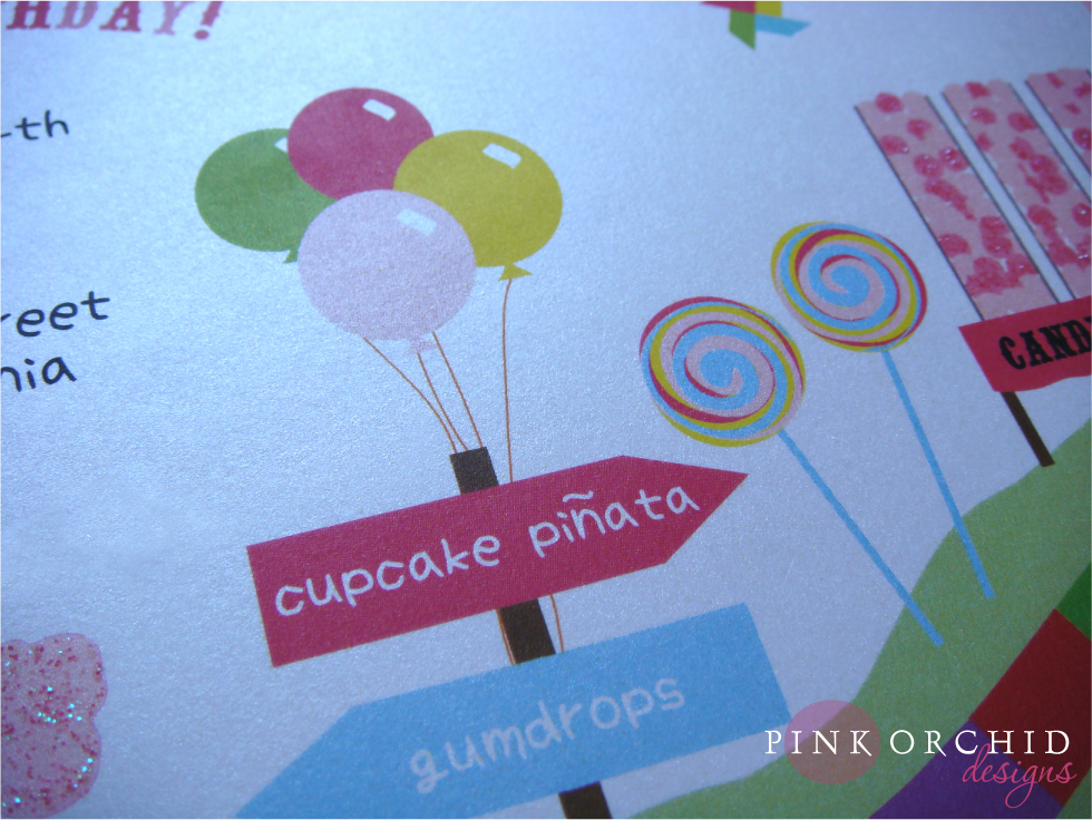 Pink Orchid Weddings Remy 39s Candyland Birthday Invitations Pink Orchid Weddings Remy 39s Candyland Birthday Invitations