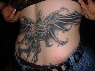 Lower Back Dragon Tattoo