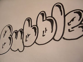Graffiti Bubble Sketches with Bubble Letter