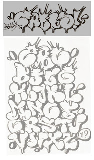 Sample Fonts Design Graffiti Alphabet Bubble A-Z