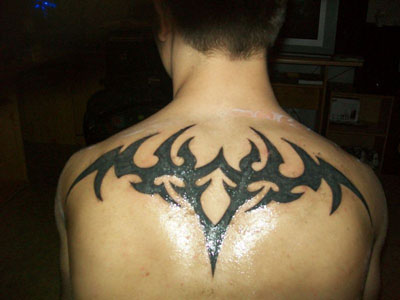 Back Tribal Tattoo Design
