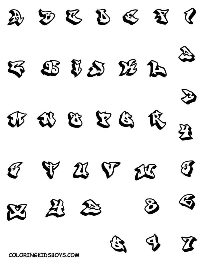 Alphabet Stencils To Print Free For Kids
