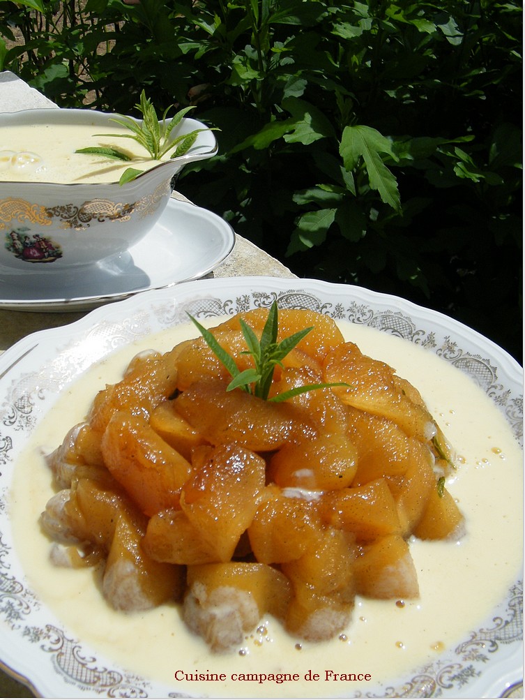 Cuisine et Campagne de France POMMES CONFITES A LA VERVEINE A LA