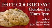 Free Cookie Day at Mrs. Fields