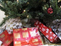 Christmas presents under tree by Shouftas