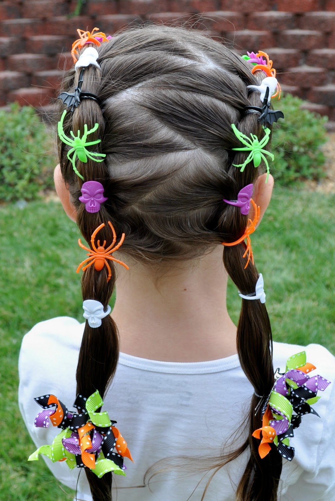 Princess Piggies Halloween Hairdos Spider Rings