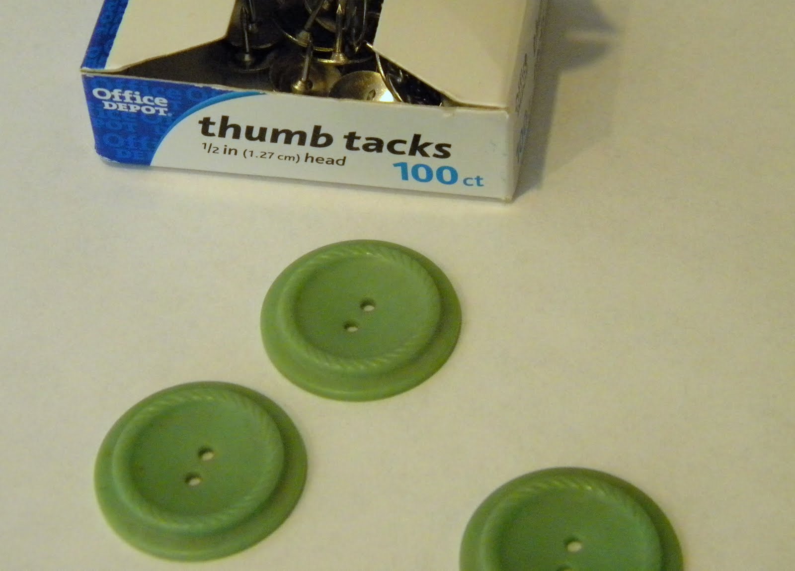 homework a creative blog Sew and Tell button thumb tacks
