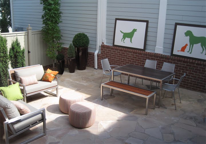 homework a creative blog Show and Tell patio art