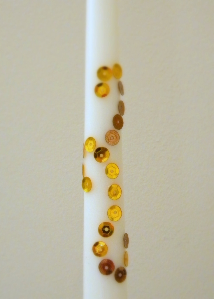 homework a creative blog Upcycling sequin candles