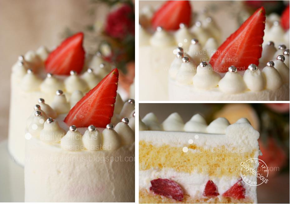 dailydelicious Japanese Strawberry Shortcake Soft, light, easy and