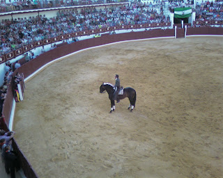 Pablo Hermoso en un momento de su rejoneo