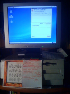 DoubleRed uses it as a corkboard Beige G3 displaying Xubuntu desktop