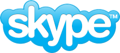 O hacer una VIDEO CONFERENCIA GRATIS:Descarga skype en tu computadora haciéndo clic sobre el logo