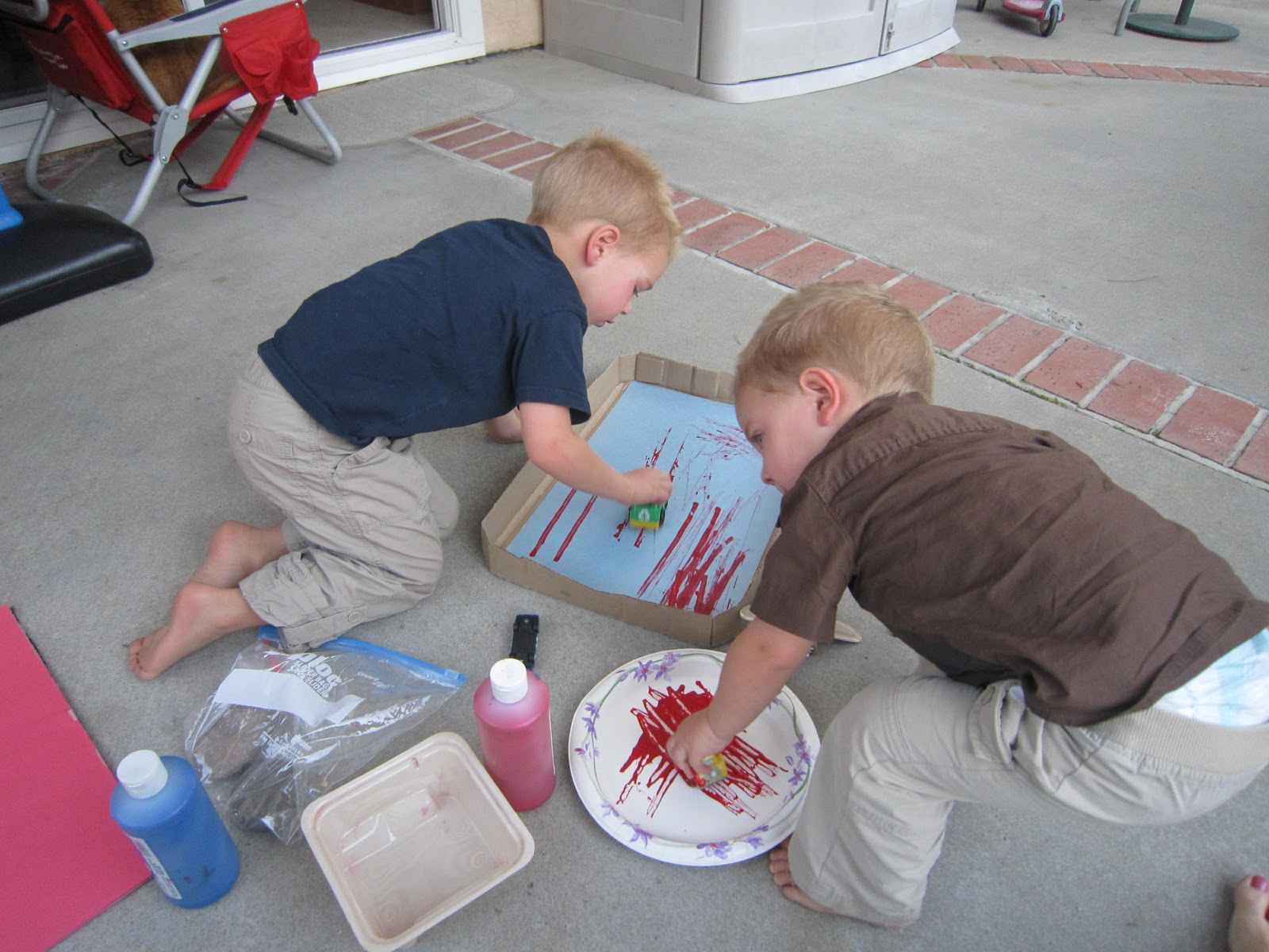 Create and Play Each Day Car Track Painting