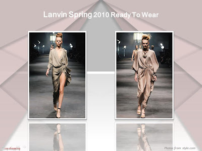 Lanvin Spring 2010 Ready To Wear wrap dress jumpsuit