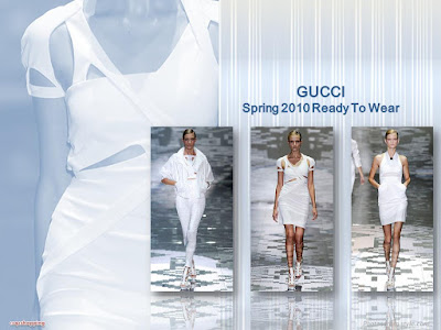 Gucci Spring 2010 Ready To Wear white cutout dress