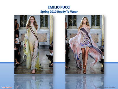 Emilio Pucci Spring 2010 Ready To Wear chiffon float away gowns
